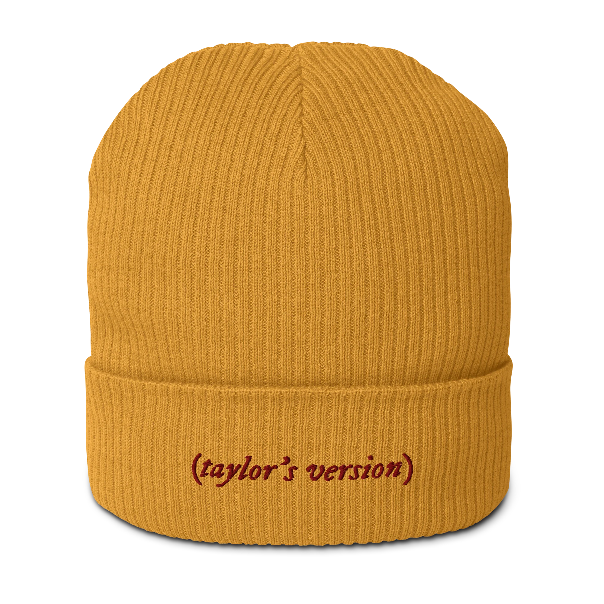 taylor's version Embroidered Organic Ribbed Beanie - Image 9