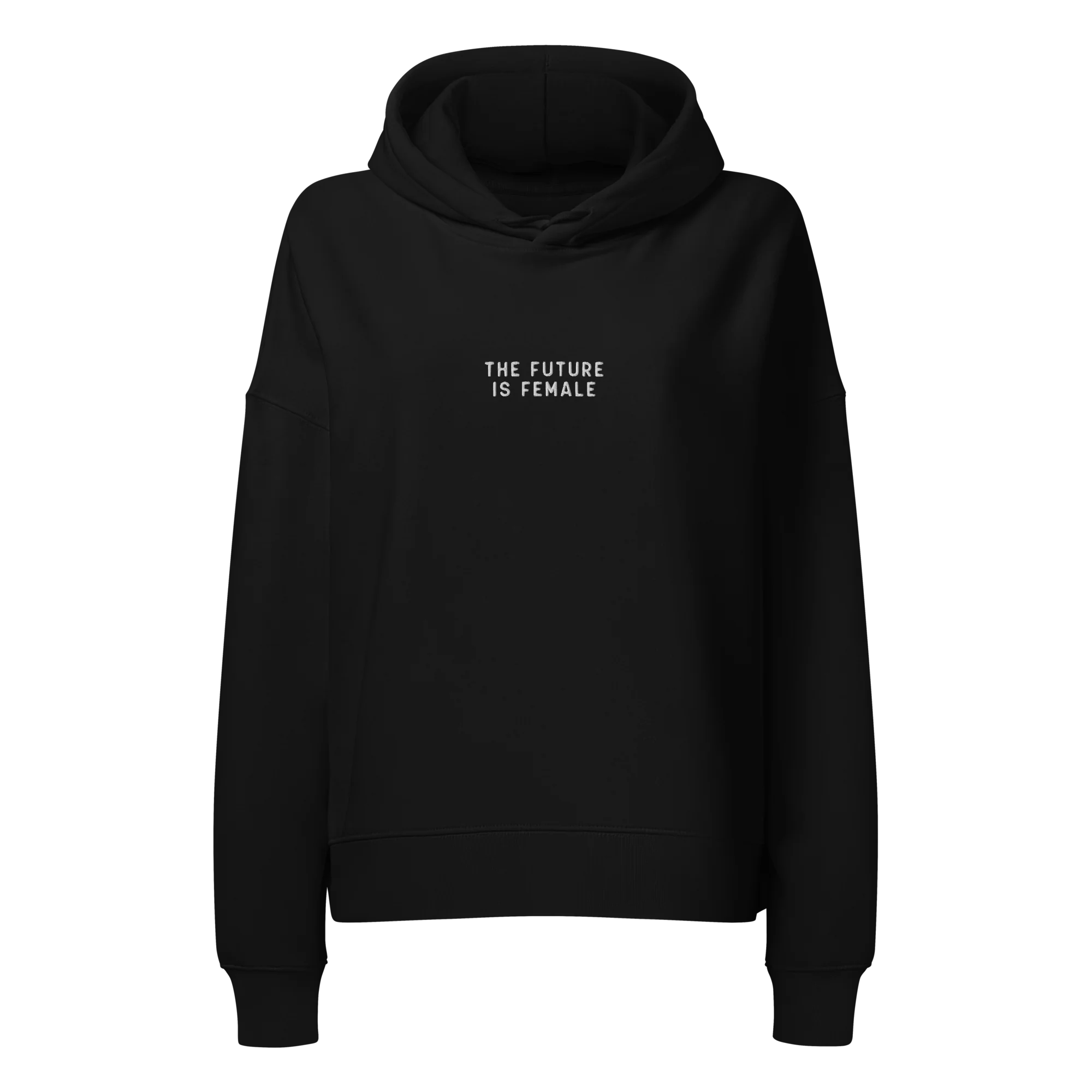 The Future Is Female Embroidered Women’s Organic Hoodie - Image 8
