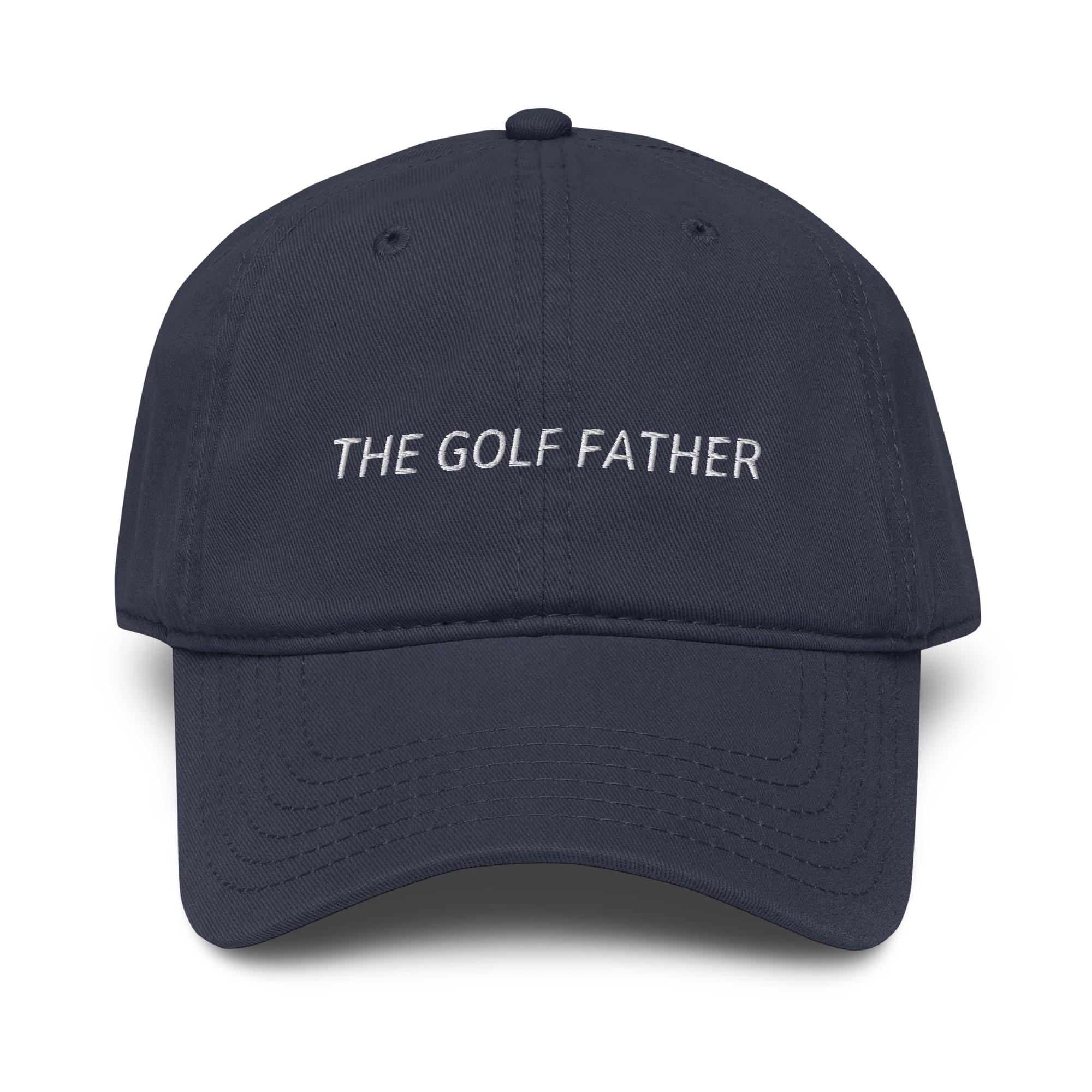 The Golf Father Embroidered Vintage Wash Baseball Cap - Image 2