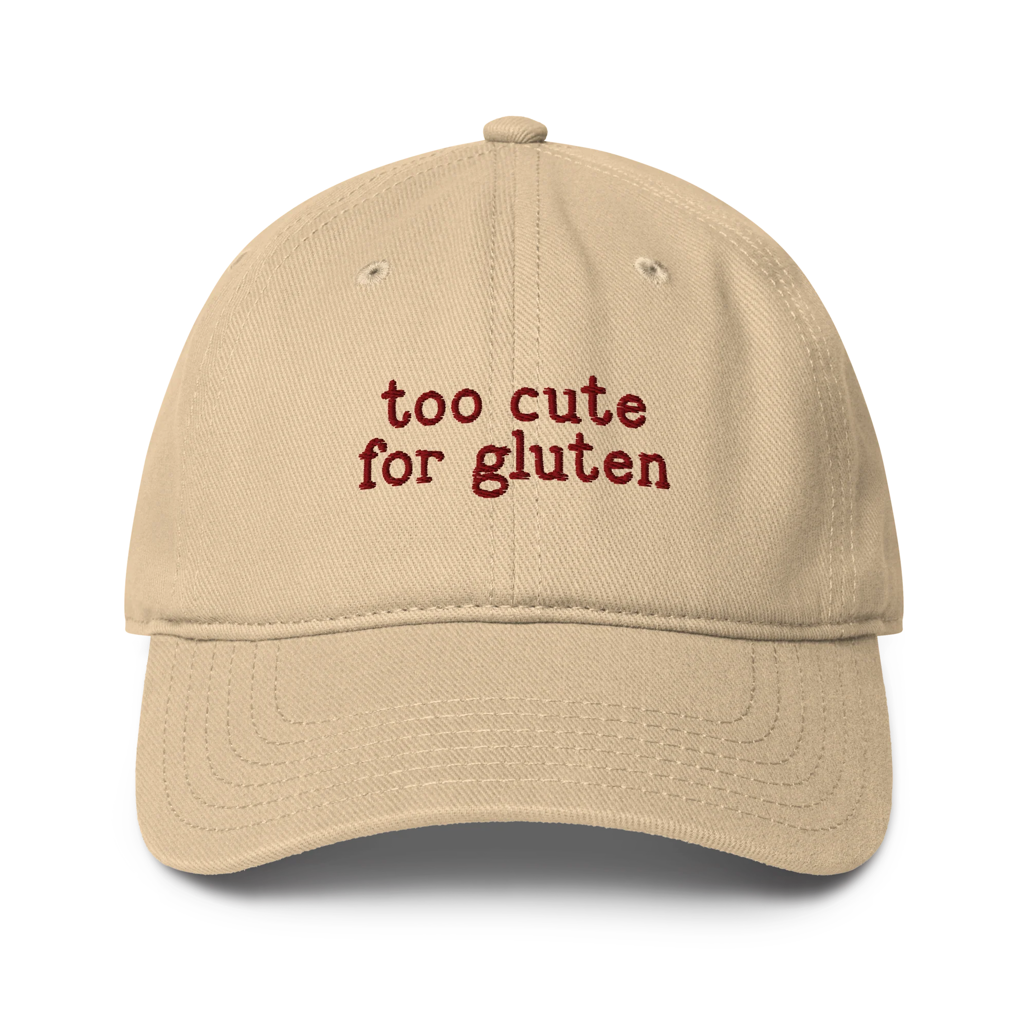 Too Cute for Gluten Embroidered Baseball Cap - Image 4