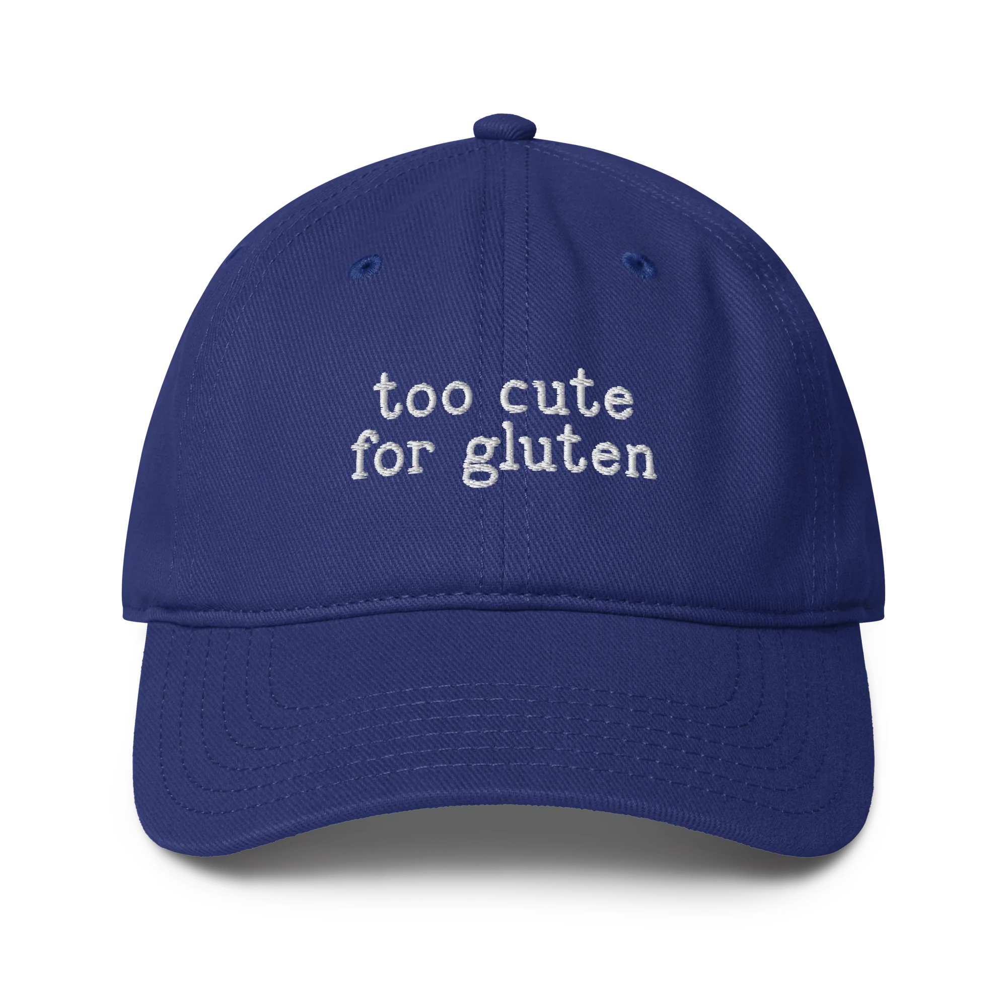 Too Cute for Gluten Embroidered Baseball Cap - Image 7