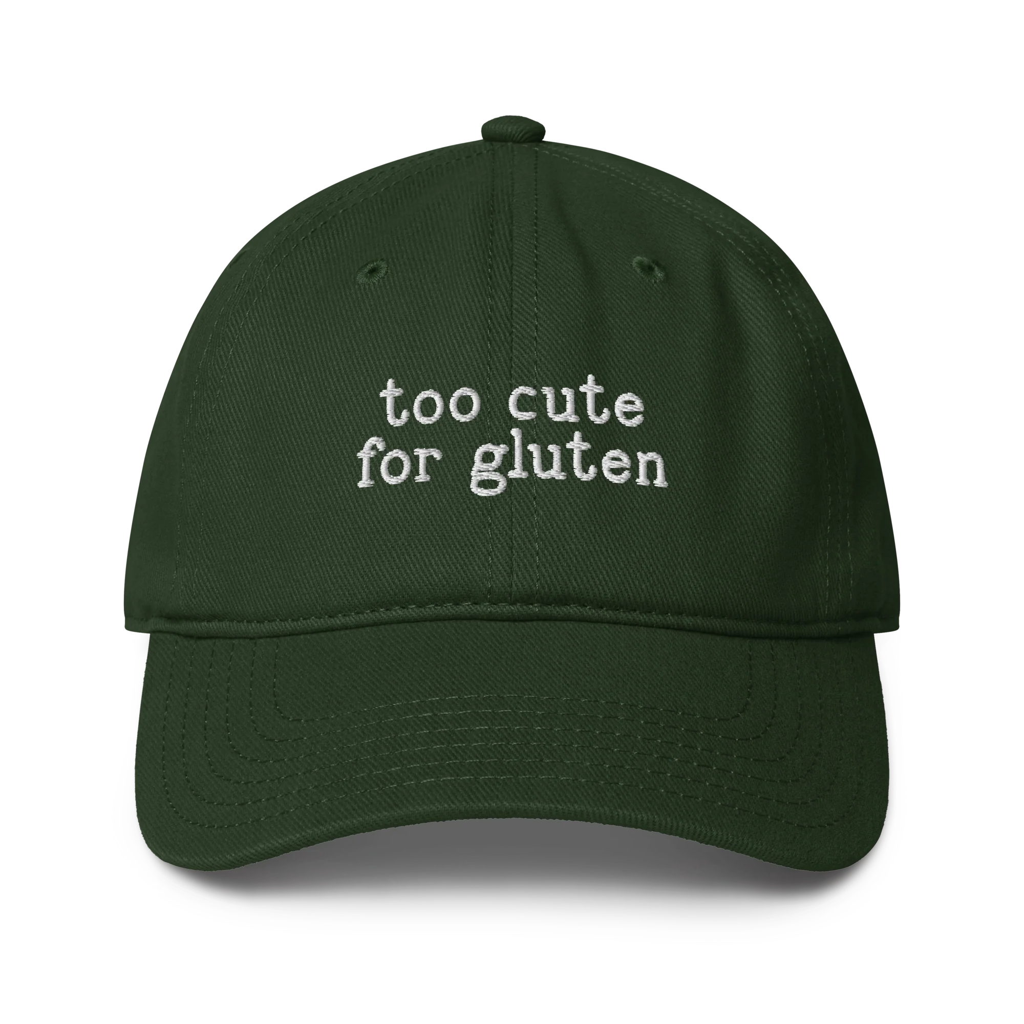 Too Cute for Gluten Embroidered Baseball Cap - Image 9