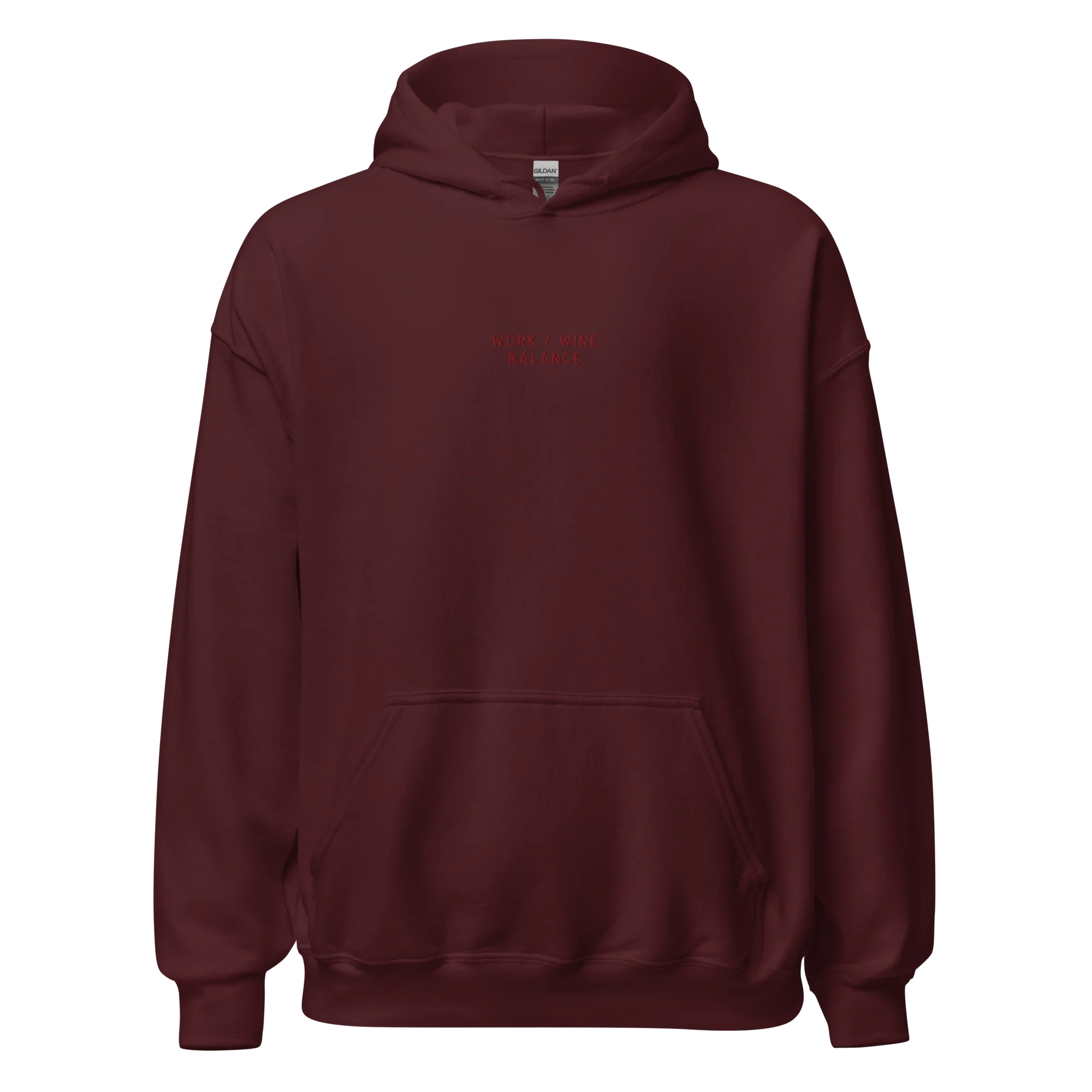 Work / Wine Balance Embroidered Hoodie - Image 10