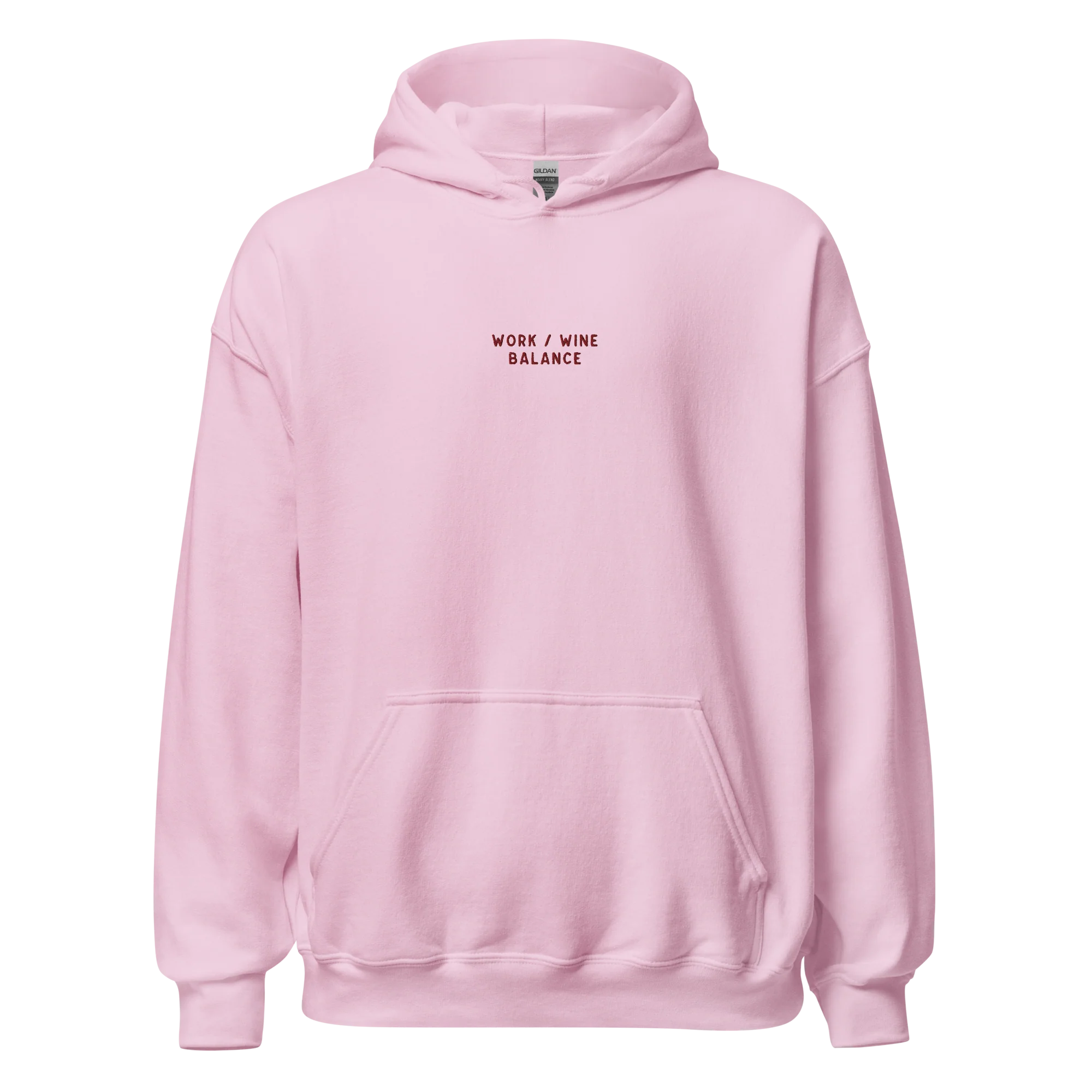 Work / Wine Balance Embroidered Hoodie - Image 3