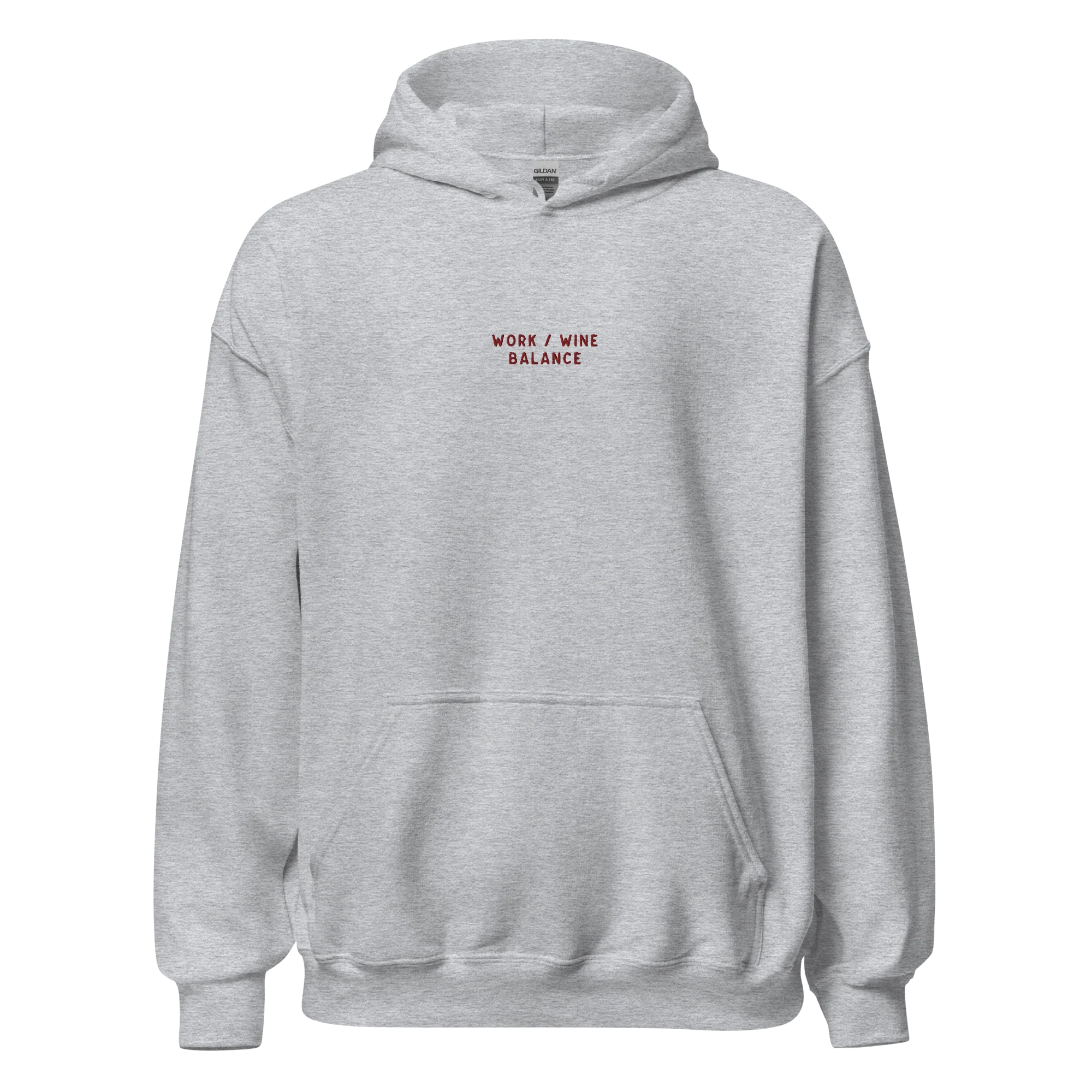 Work / Wine Balance Embroidered Hoodie - Image 9