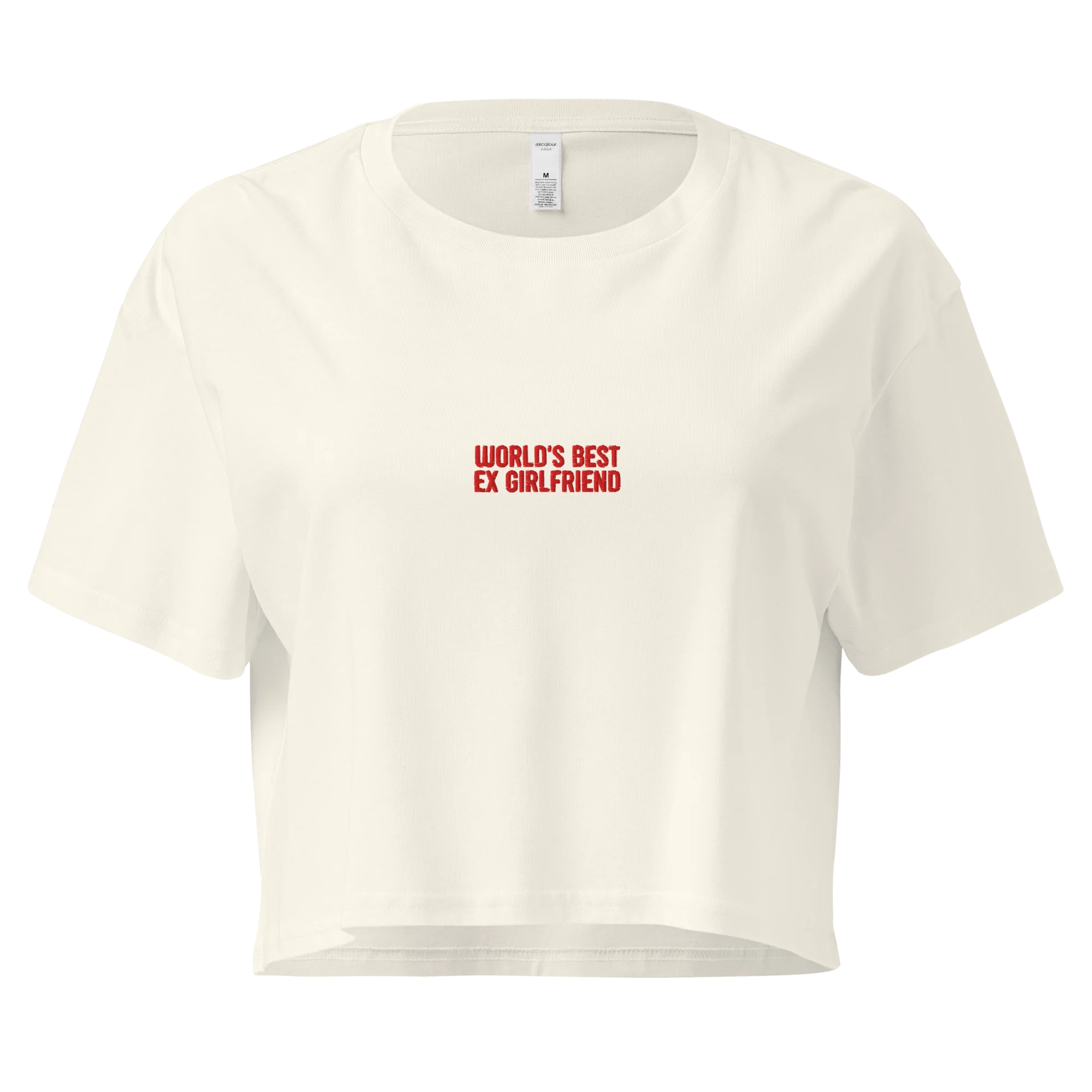 World's Best Ex-Girlfriend Embroidered Crop Tee - Image 3
